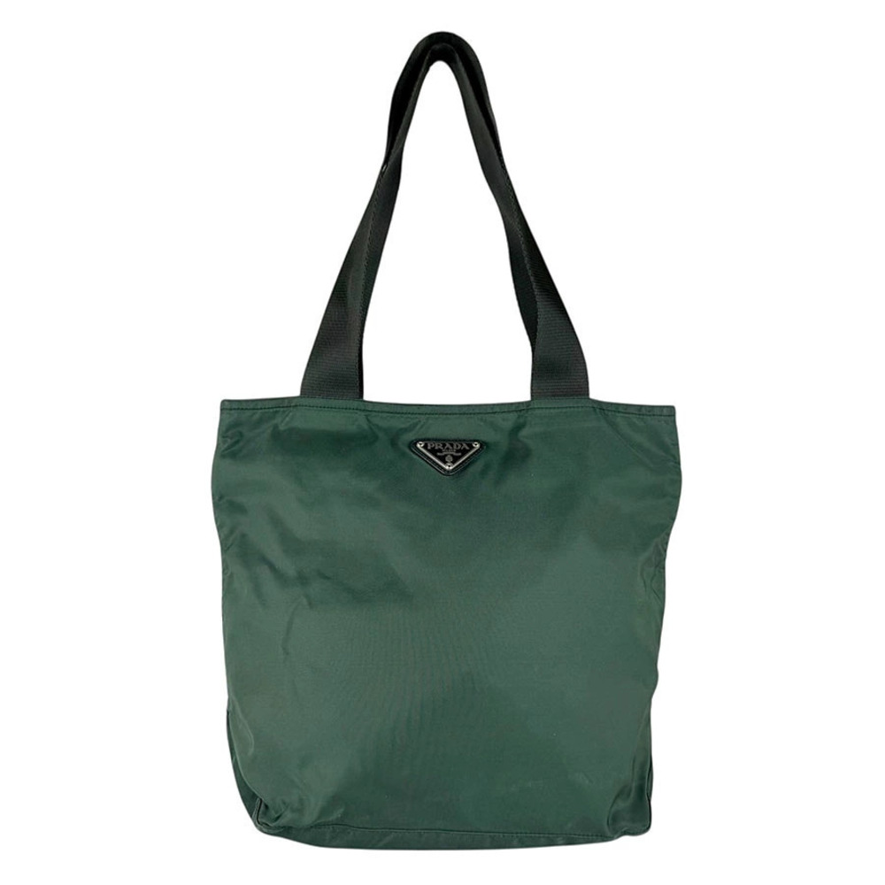 Prada Shoulder Bag Tote Dark Green